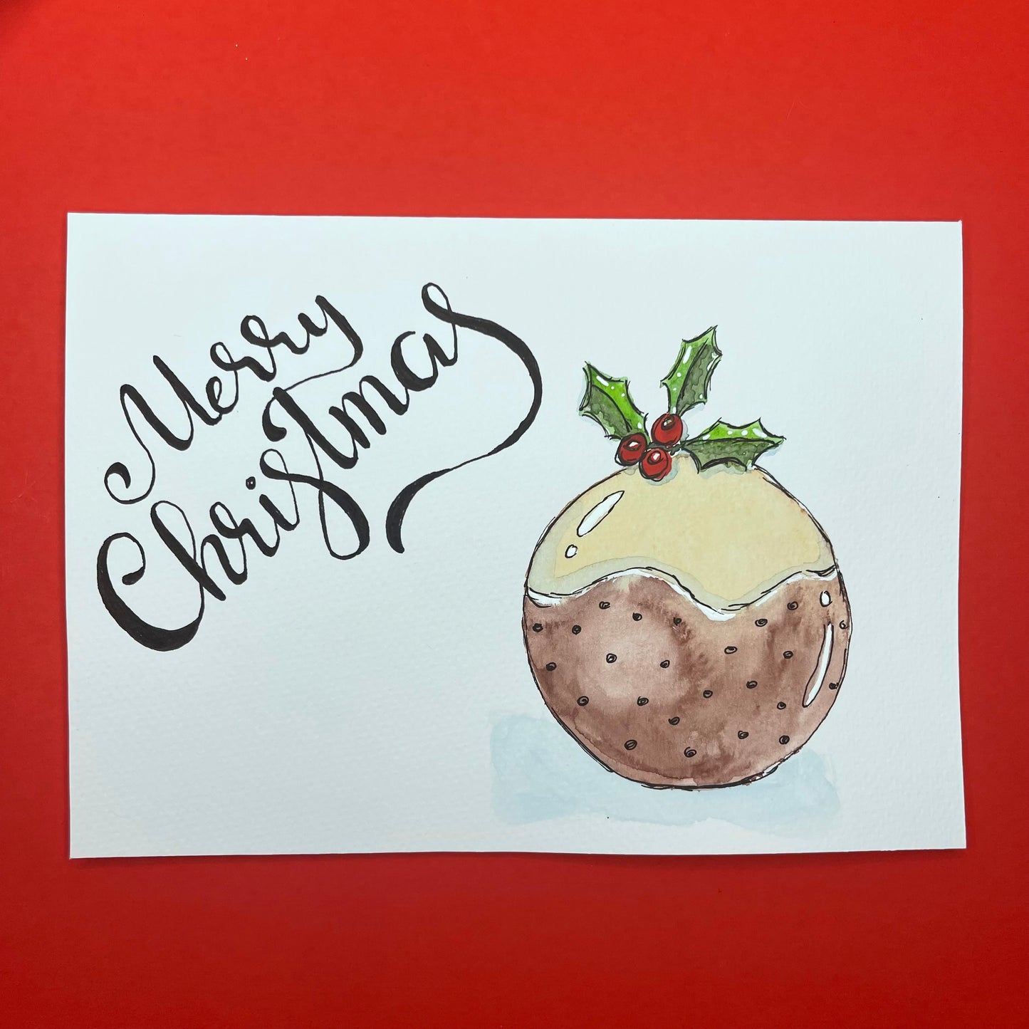 Figgy Pudding Christmas Card