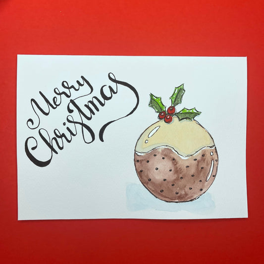 Figgy Pudding Christmas Card
