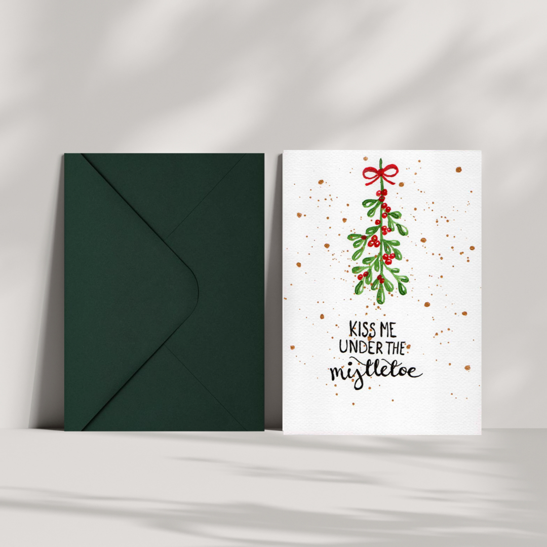 Mistletoe Christmas Card