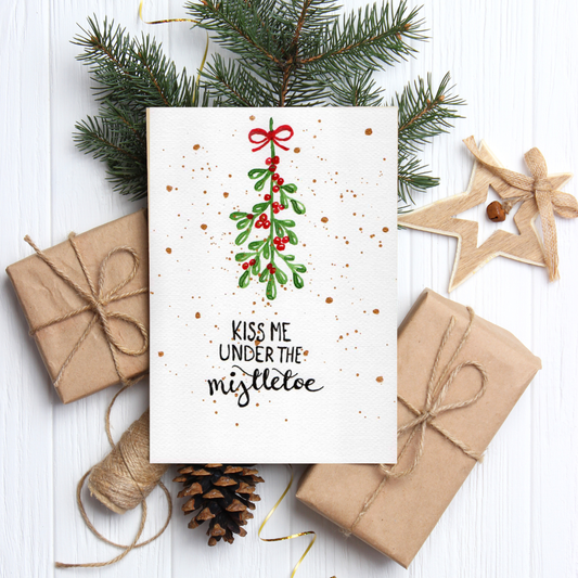 Mistletoe Christmas Card